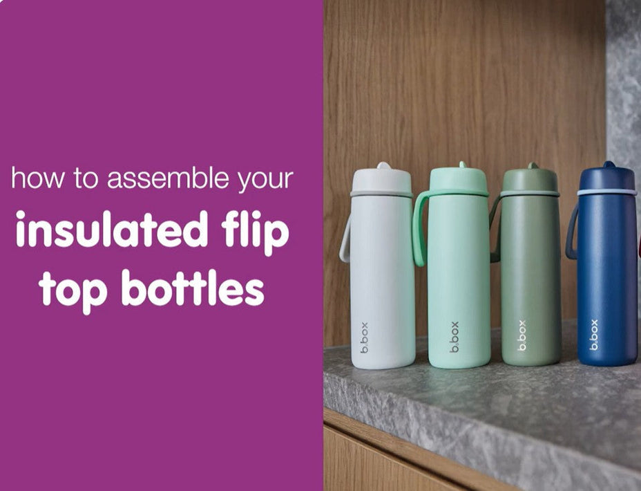 how to assemble your insulated flip top bottles