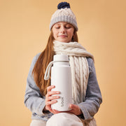 Insulated Flip Top 1 Litre Bottle - white out