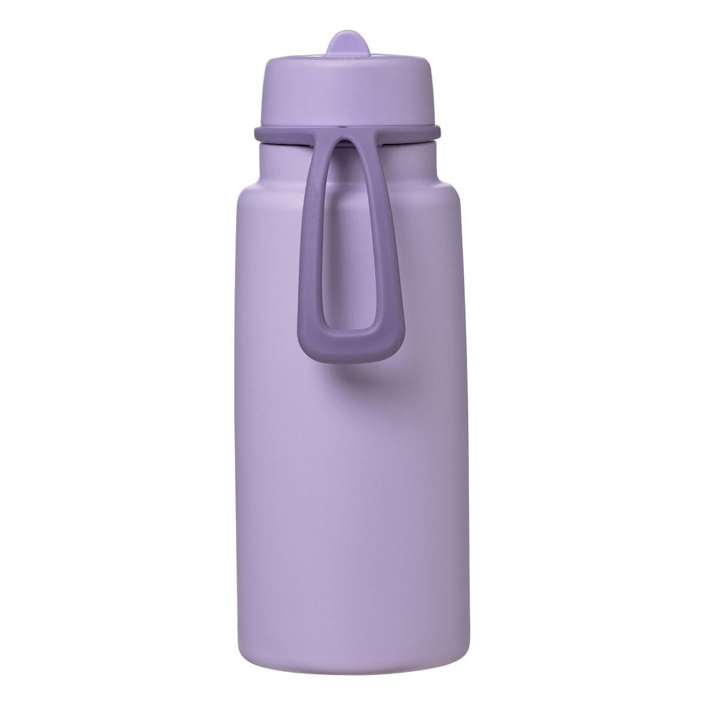 Insulated Flip Top 1 Litre Bottle - lilac love