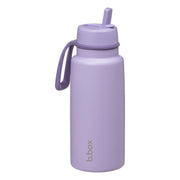 Insulated Flip Top 1 Litre Bottle - lilac love