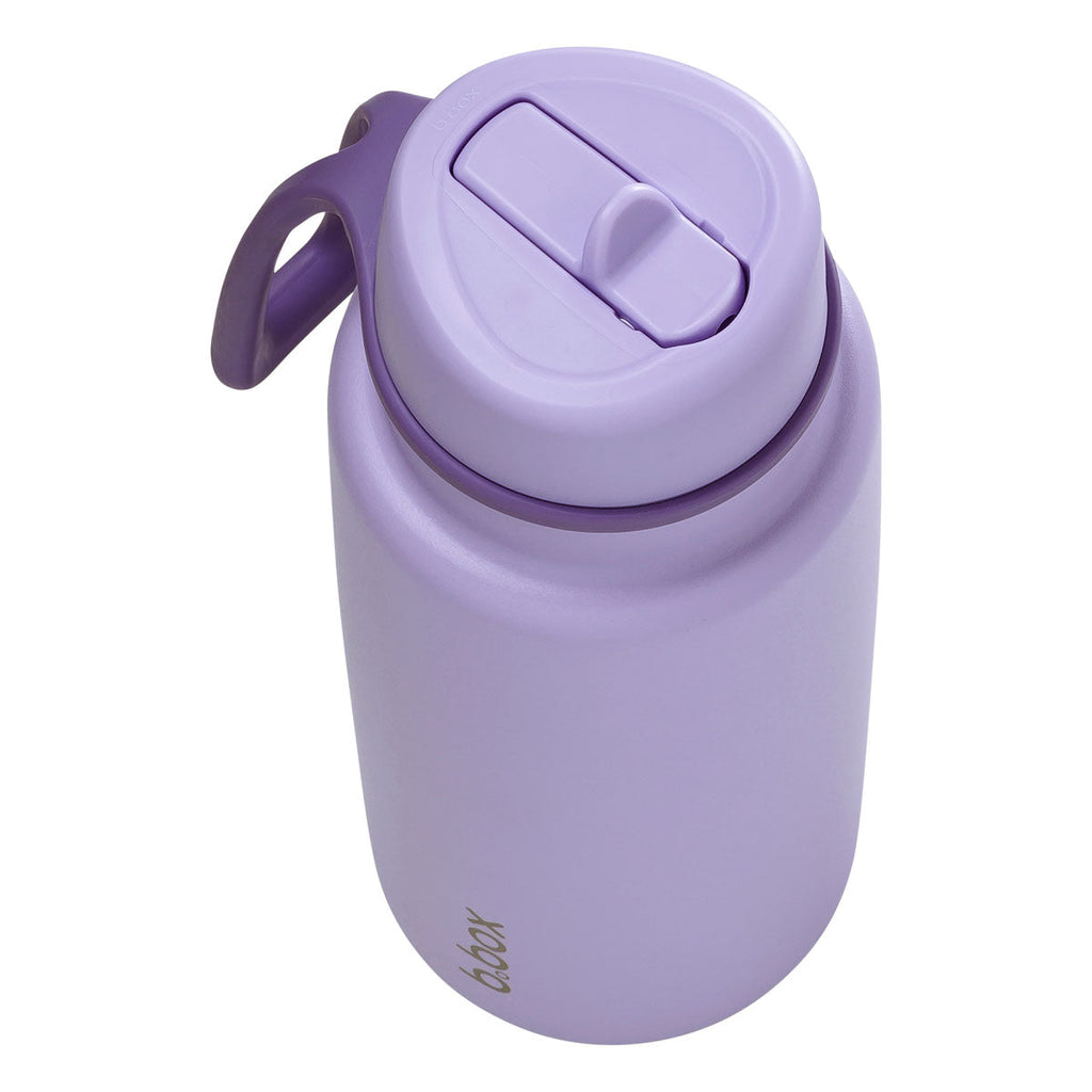 Insulated Flip Top 1 Litre Bottle - lilac love