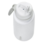 Insulated Flip Top 1 Litre Bottle - white out