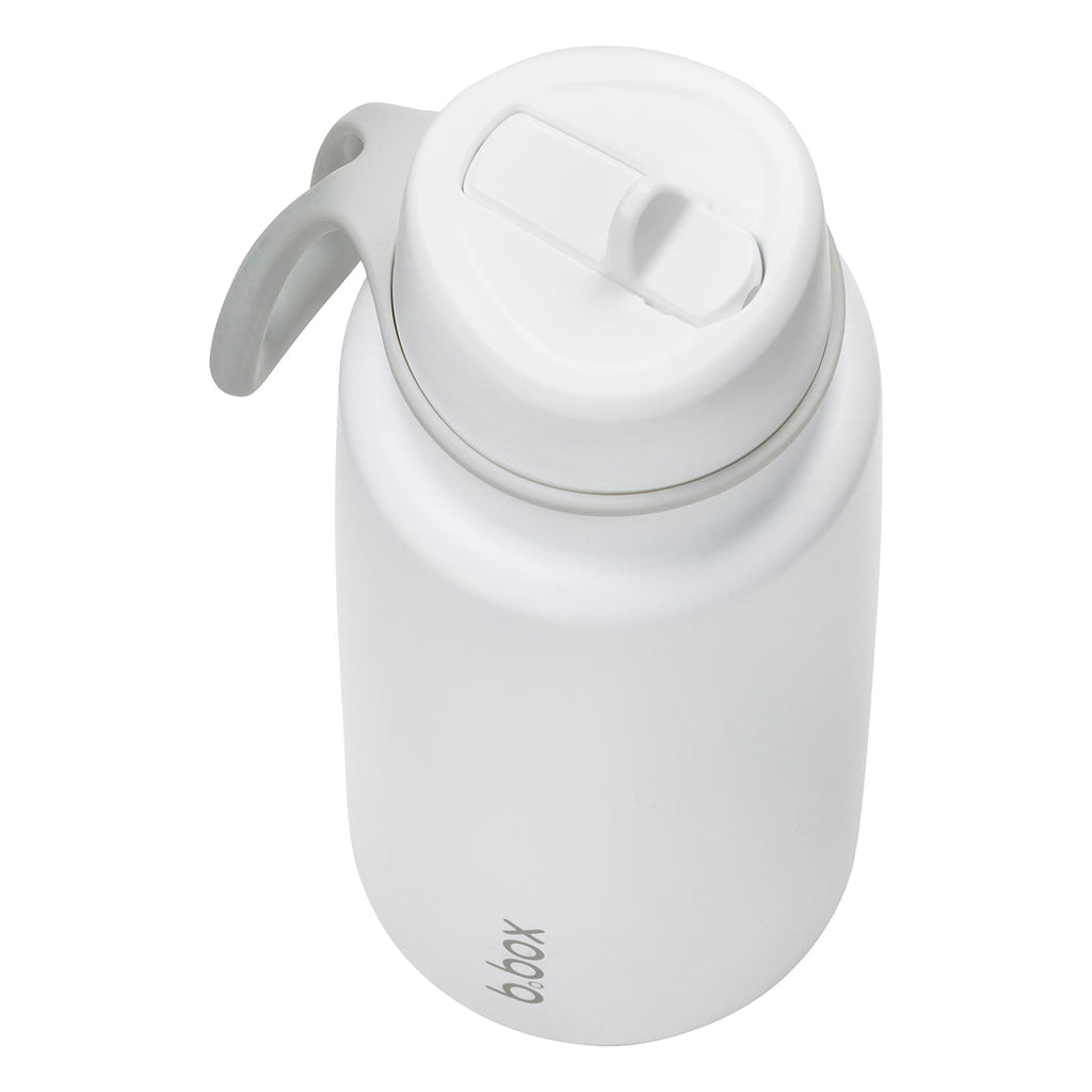 Insulated Flip Top 1 Litre Bottle - white out