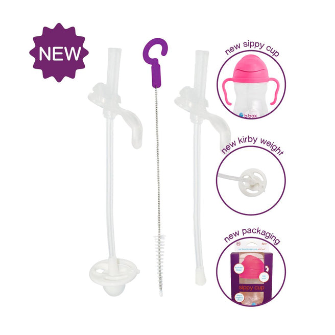 replacement straw pack - b.box for kids