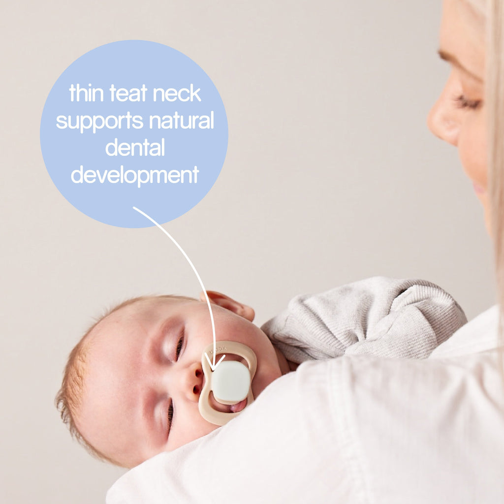 glow pacifier twin pack - sky + sage