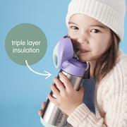 500mL Insulated Drink Bottle - blush crush